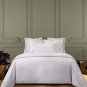 YVES DELORME PARIS QUEEN DUVET COVER Triomphe  Silver 300 TC Organic Brand New