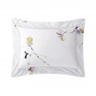 NWT Yves Delorme Paris Saito Silk ONE BOUDOIR Pillowsham Multi butterfly floral