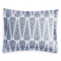 $230 NWT John Robshaw Bisar Cotton KING Pillowshams Blue Indigo Teardrop Flowers