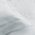 NWT YVES DELORME 2 KING SHAMS 35" x 21" Nymphe White Jacquard France MSRP $240