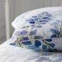 NWT ANNE DE SOLENE WISTERIA SATEEN 2 STANDARD SHAMS PURPLE BLUE VIOLET FLOWER
