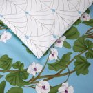 NWT HANAE BY YVES DELORME FRANCE ORGANIC COTTON PERCALE QUEEN DUVET COVER FLORAL