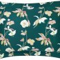 NWT Yves Delorme 2 Standard Shams Miami Flowers Graphic Green Pink Sateen France