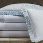 NWT $374 Matouk Felix 600 Thread Count Cotton Percale ONE EURO Pillowsham Silver
