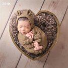 44_Newborn Baby Photography Costumes Clothing Sets Bowknot Wraps Bear Hat 4-5pcs Photo Sets Cloth Ba