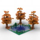 1533PCS PDF_Buildmoc Creative Maple and Lake Forest Tree Rivers Natural Scenery Ideas MOC Building B