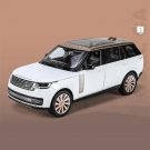 A White_2023 1_18 Land Range Rover SUV Alloy Car Model Diecast Metal Off-road Vehicle Car Model Soun