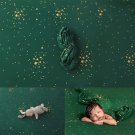 dark green_40 _ 150_170cm Newborn Photography Props Blanket Baby Gilding  Star Blanket Backdrop Fabr