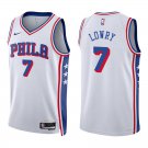 76ers #7 Kyle Lowry White Swingman Jersey