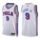 76ers #9 Kelly Oubre Jr. White Swingman Jersey