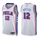 76ers #12 Jared Butler White Swingman Jersey