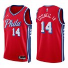 76ers #14 Ricky Council IV Red Swingman Jersey