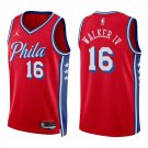 76ers #16 Lonnie Walker IV Red Swingman Jersey