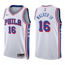 76ers #16 Lonnie Walker IV White Swingman Jersey