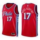 76ers #17 Jalen Hood-Schifino Red Swingman Jersey