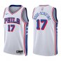 76ers #17 Jalen Hood-Schifino White Swingman Jersey