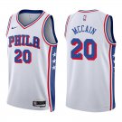 76ers #20 Jared McCain White Swingman Jersey
