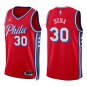 76ers #30 Adem Bona Red Swingman Jersey