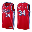 76ers #34 Charles Barkley Red Swingman Jersey