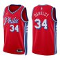 76ers #34 Charles Barkley Red Swingman Jersey