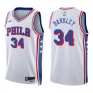 76ers #34 Charles Barkley White Swingman Jersey