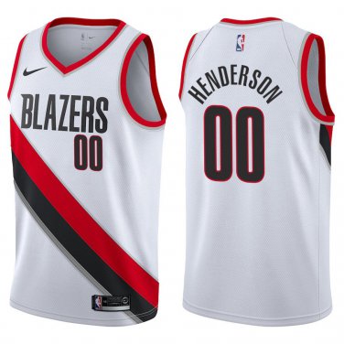 Blazers #00 Scoot Henderson White Swingman Jersey
