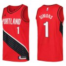 Blazers #1 Anfernee Simons Red Swingman Jersey