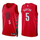 Blazers #5 Dalano Banton Red Statement Swingman Jersey