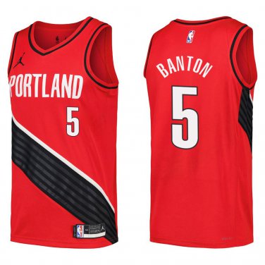 Blazers #5 Dalano Banton Red Swingman Jersey