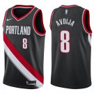 Blazers #8 Deni Avdija Black Swingman Jersey