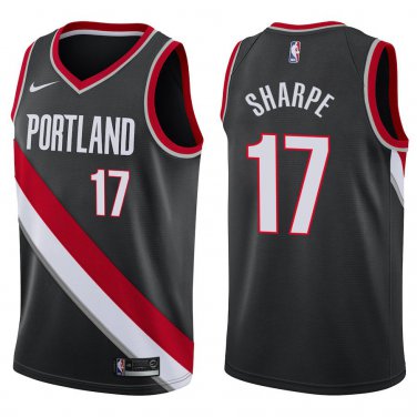 Blazers #17 Shaedon Sharpe Black Swingman Jersey