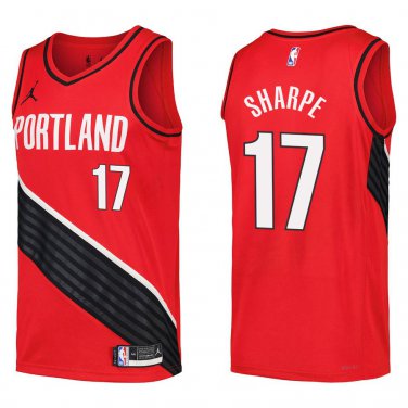 Blazers #17 Shaedon Sharpe Red Swingman Jersey