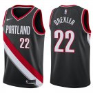 Blazers #22 Clyde Drexler Black Swingman Jersey