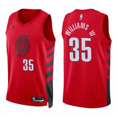 Blazers #35 Robert Williams III Red Statement Swingman Jersey