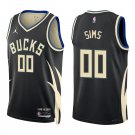 Bucks #00 Jericho Sims Black Statement Swingman Jersey