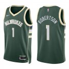 Bucks #1 Oscar Robertson Green Swingman Jersey