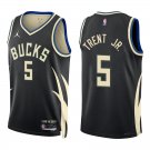 Bucks #5 Gary Trent Jr. Black Statement Swingman Jersey