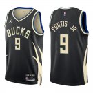 Bucks #9 Bobby Portis Black Statement Swingman Jersey