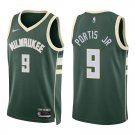 Bucks #9 Bobby Portis Green Swingman Jersey