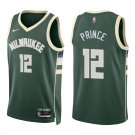 Bucks #12 Taurean Prince Green Swingman Jersey