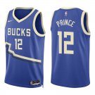 Bucks #12 Taurean Prince Royal Blue Swingman Jersey