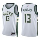 Bucks #13 Ryan Rollins White Swingman Jersey