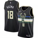 Bucks #18 Kyle Kuzma Black Swingman Jersey