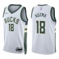 Bucks #18 Kyle Kuzma White Swingman Jersey