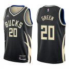 Bucks #20 AJ Green Black Statement Swingman Jersey