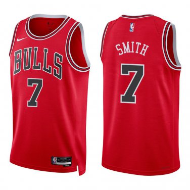 Bulls #7 Jalen Smith Red Swingman Jersey