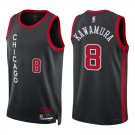 Bulls #8 Yuki Kawamura Black City Swingman Jersey