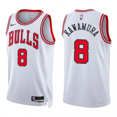 Bulls #8 Yuki Kawamura White Swingman Jersey