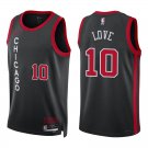 Bulls #10 Bob Love Black City Swingman Jersey