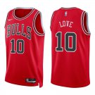 Bulls #10 Bob Love Red Swingman Jersey
